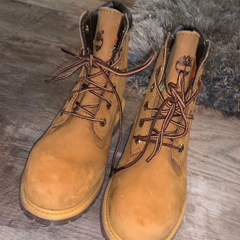Beige Timberland Boots